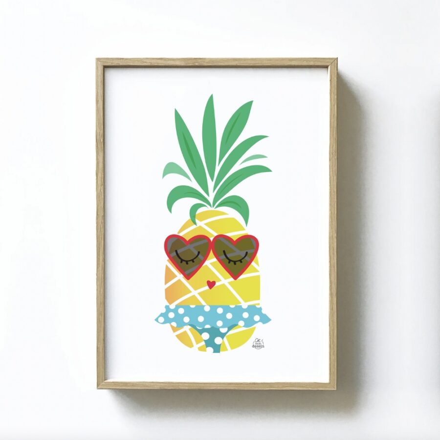 Ananas en Maillot de Bain