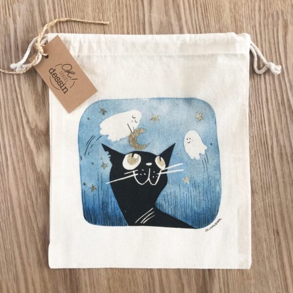 Pochette enfant- chat fantômes