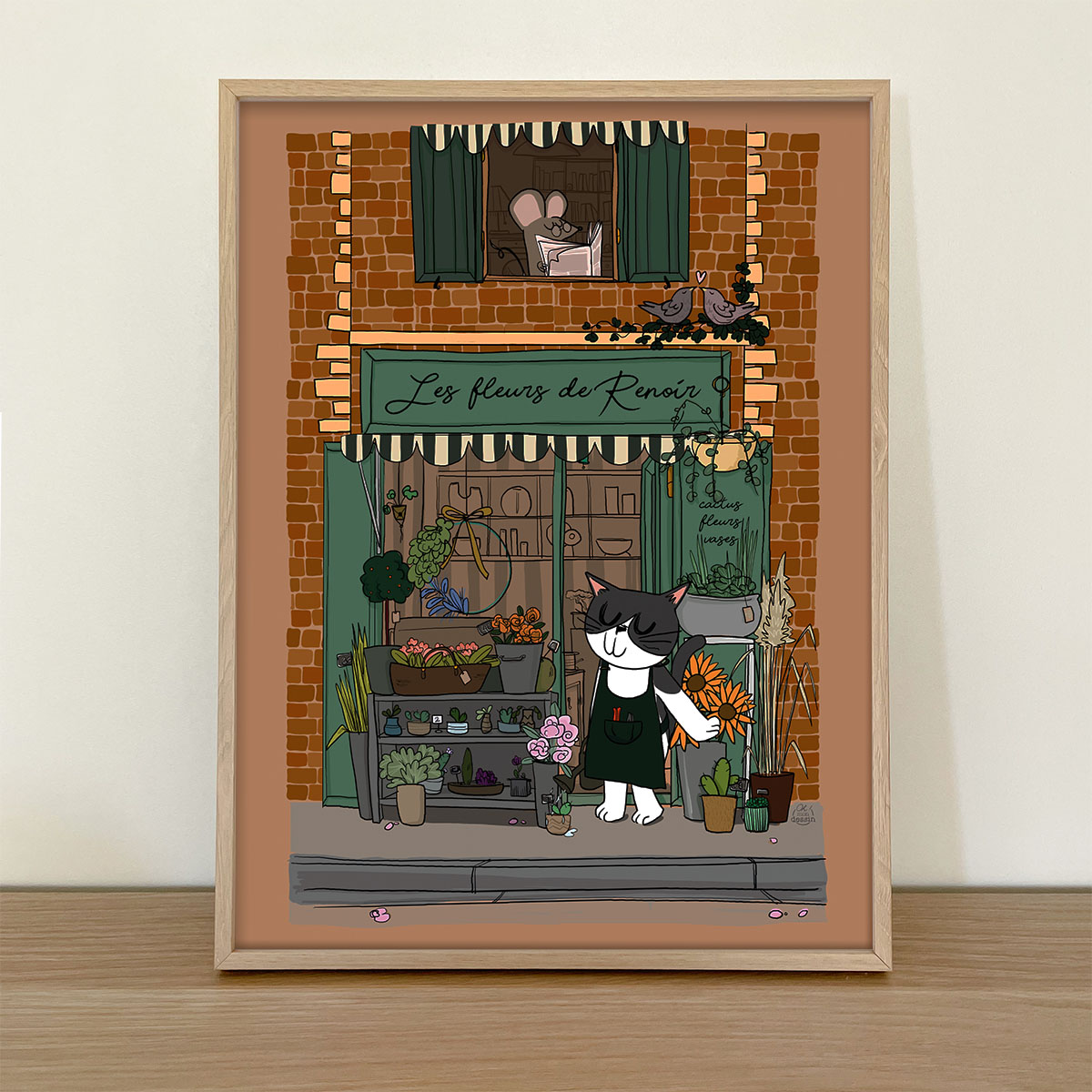 Affiche "Le Fleuriste"