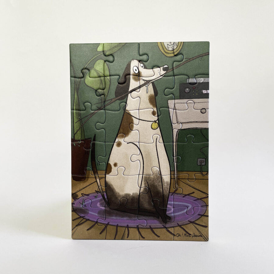 Puzzle 24 pièces “Le Chien Joueur” – Made in France – Image 4