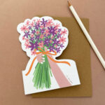 Carte découpée – Bouquet
