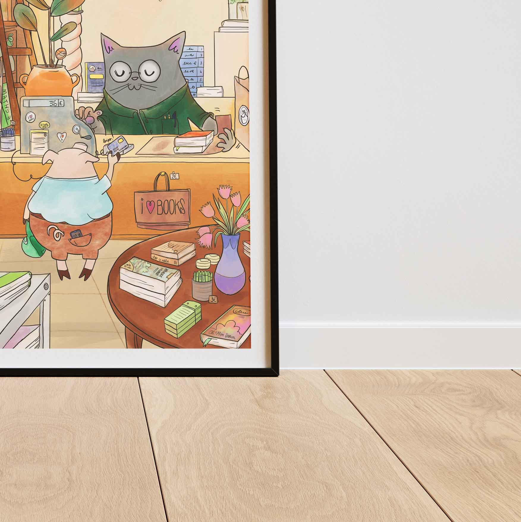 Affiche "Le Libraire" – Image 2