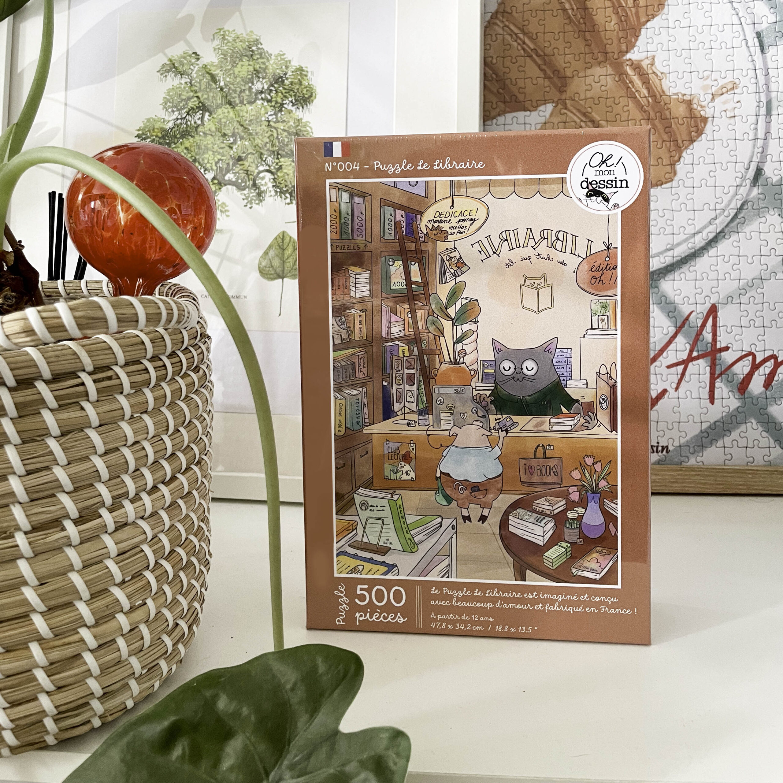 Puzzle "Le Libraire" – 500 pièces – Image 3